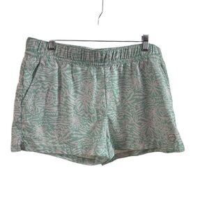 Magellan Outdoors Women's Water Repellent Active Shorts - Mint Print, Size L